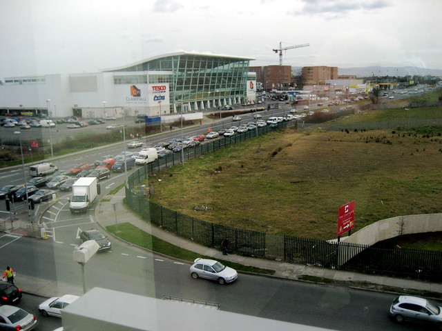 The view from my hotel room at the Dublin Airport Hilton