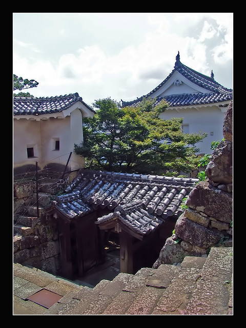 姫路城 Himeji Castle; inner stairs
