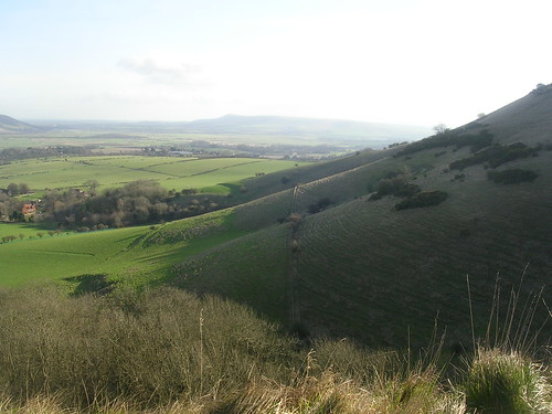 view from the downs Lewes to Saltdean via Rodmell.