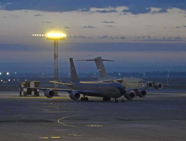 USAF @ dawn, Bishkek Airport