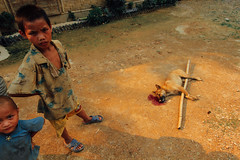 Boys With Dog Killed For Dinner, Laos