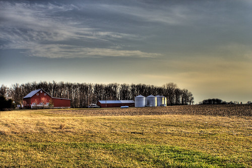 ohio red house field canon rebel xt farm country hdr