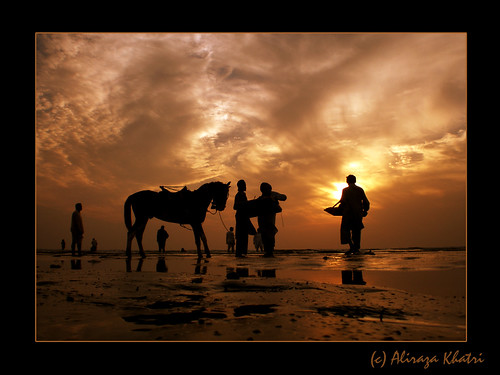 pakistan sunset sea summer vacation horse beach water silhouette fun golden view place riding karachi sindh khatri peopleandportraits travelandplaces aliraza