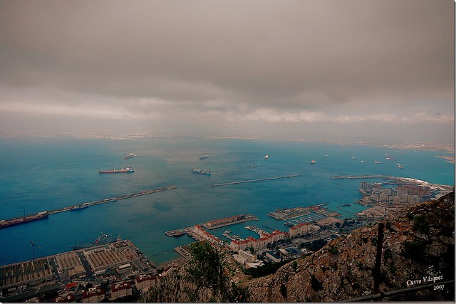 Bahia de Algeciras desde Gibraltar