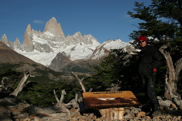 Me in Black - Fitz Roy Mirador - El Chalten - Patagonia - Argentina