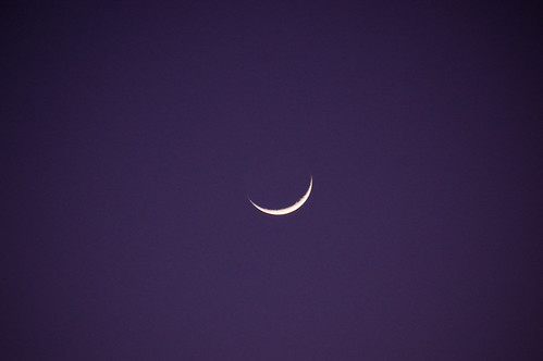 IoP MoonWatch by kozumel, Project 365
40/366
Second positive observation this year of the crescent moon in the western sky af