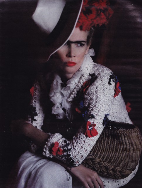 2010 - Claudia Schiffer as Frida Kahlo by Karl Lagerfeld  for Vogue