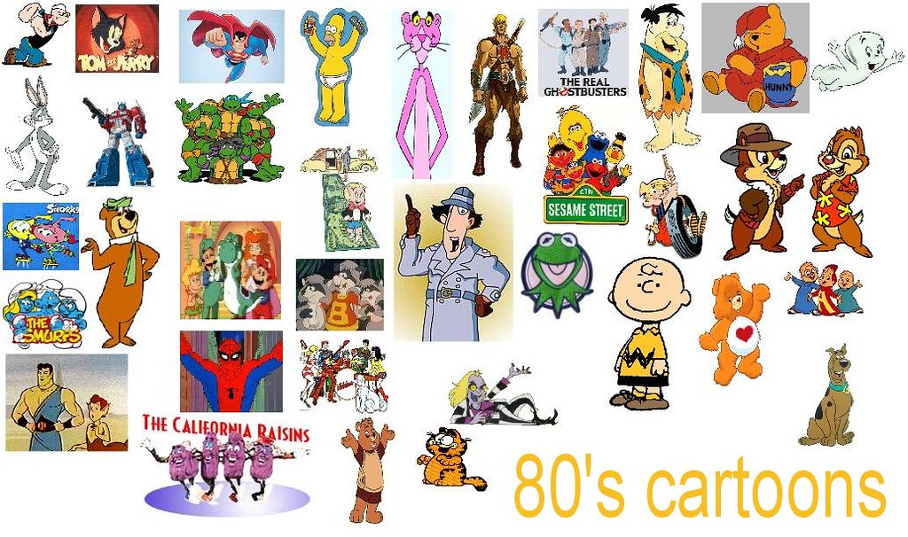 80's cartoons | A bit nostalgic, I made an 80's cartoon coll… | Flickr