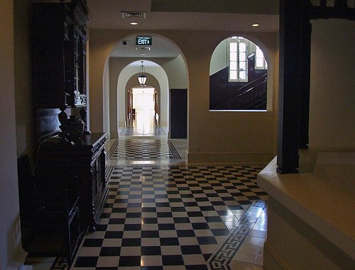 Interior, Raffles Hotel Le Royal, Phnom Penh.  Restored Art Deco. by chrisjohnbeckett
