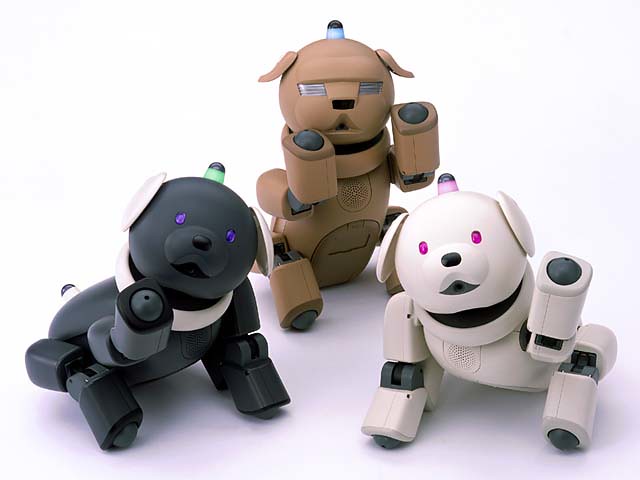 aibo macaron, latte and 31L | ソニーのロボット犬 | kmoshino | Flickr