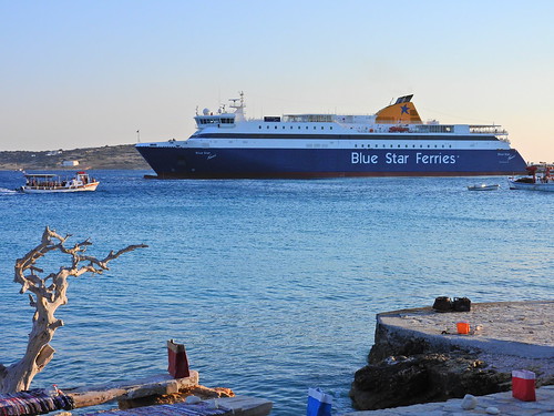 blue star greece ferry aegean sea koufinisi sunset koufonisi