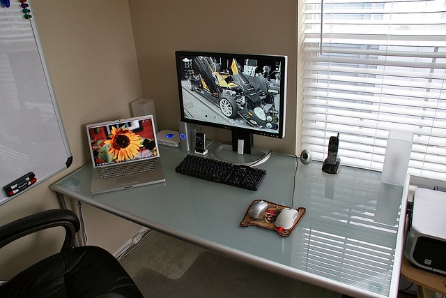 New desk in home office