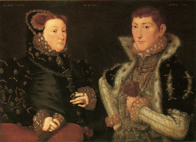 Lady Mary Neville and her son