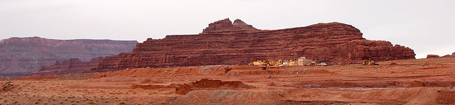 Pyramid Butte (and machinery at a dumping station)... 20061026_8562