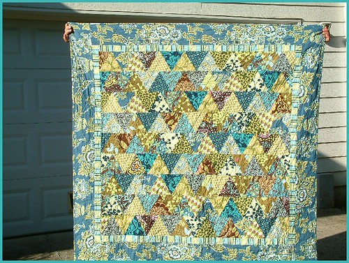 Blue quilt front | My Pond Scum quilt. Amy Butler, Freespiri ...