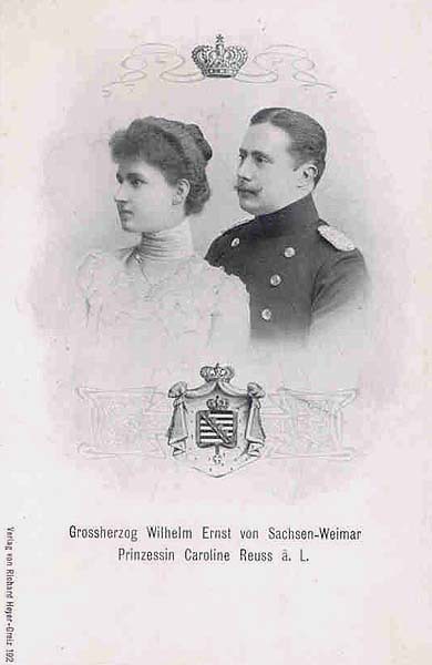 Großherzogpaar von Sachsen Weimar, Grand Duke of Saxe-Weimar