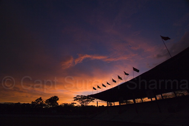 Bombay Stadium, NDA.at Dusk