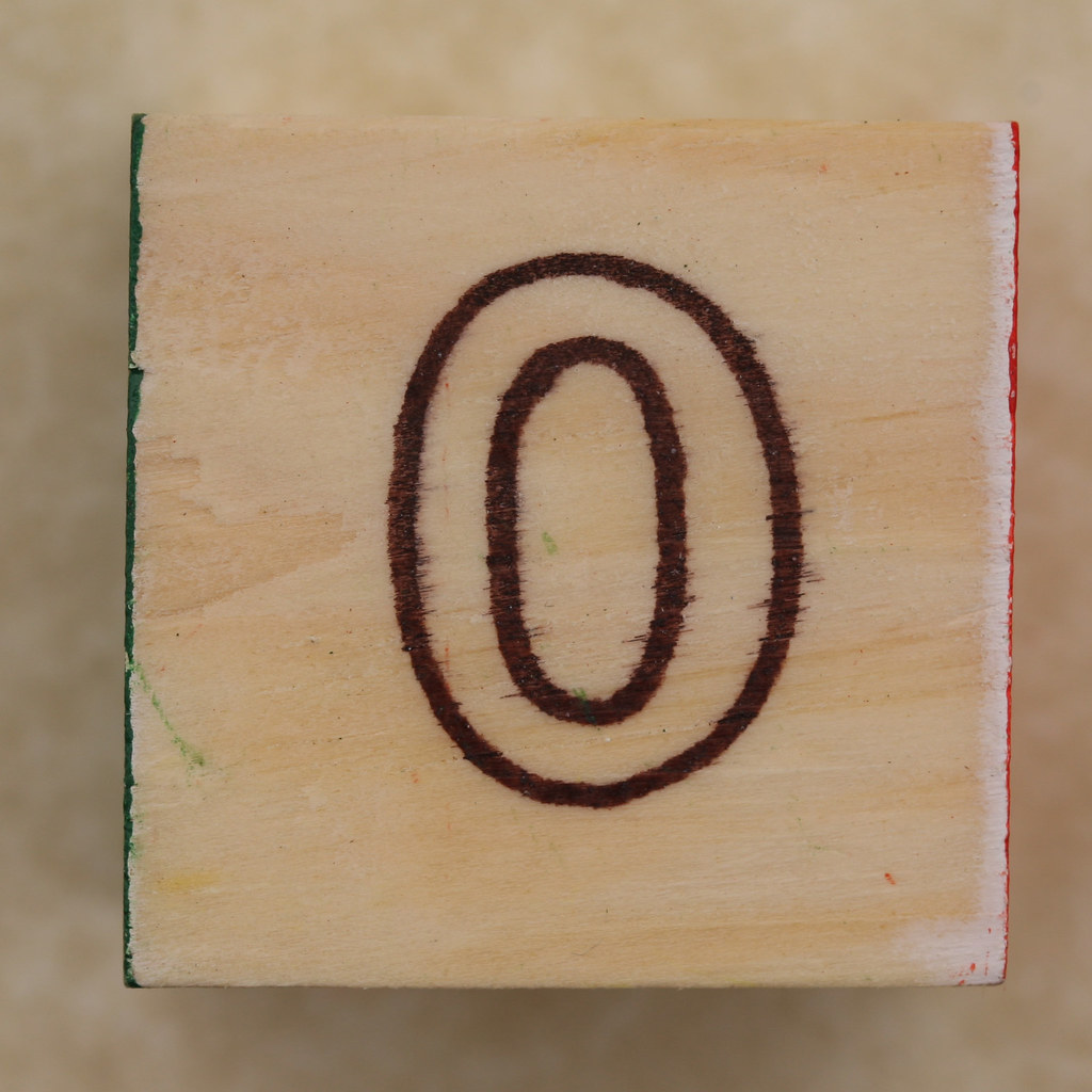 Simple Block Numbers 0 Plain Educational Block O | Leo Reynolds | Flickr