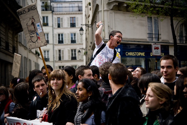 Pupil's Demonstration (13) - 17Apr08, Paris (France)