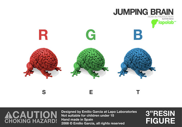 Jumping Brain RGB SET by Emilio Garcia