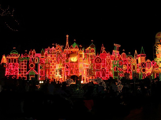 It's A Small World Holiday at night