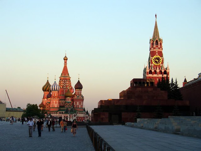 Dusk in Red Square, Moscow