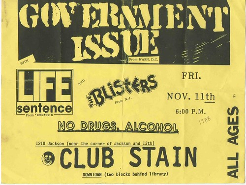 Government Issue and Life Sentence-Club Stain | by jugger-naut