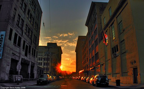 industrial sunset by mudpig