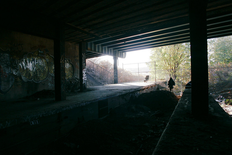 Image from the abandoned Sedgewick Ave station on the former Polo Grounds shuttle.