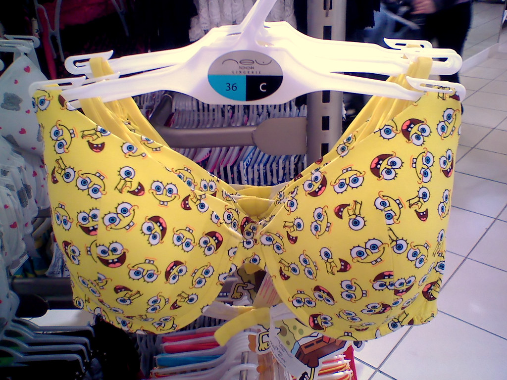 Spongebob Bra, A Spongebob Squarepants bra, on sale at New …
