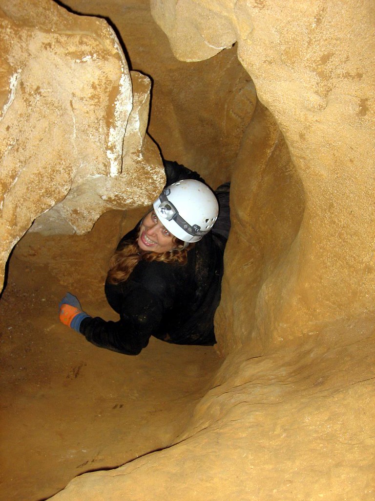 Alexis Crawling, Foxhole Cave, Van Buren Co, TN