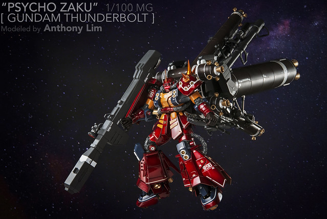 Bandai Phycho Zaku MG 1/100 Gundam Thunderbolt.