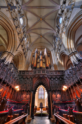 Beverley Minster Interior with organ