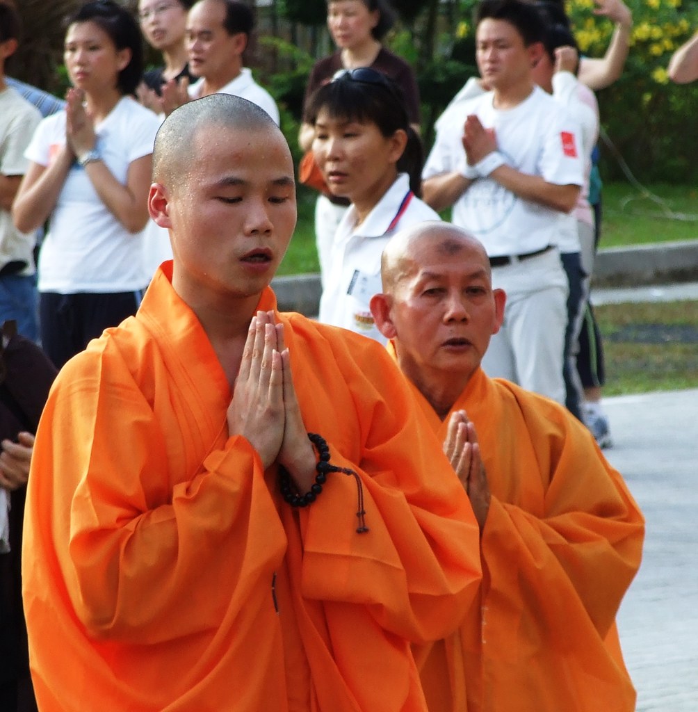 Monks from the Kong Meng San Phor Kark See Monastery - Singapore by neilalderney123