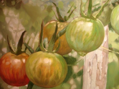 Horizontal Vine (Northern Indiana Cherry Tomatoes in August)