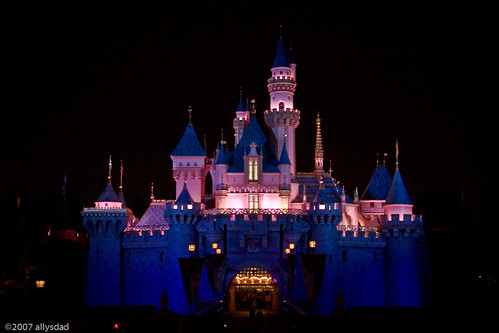 the Castle at night by allysdad
