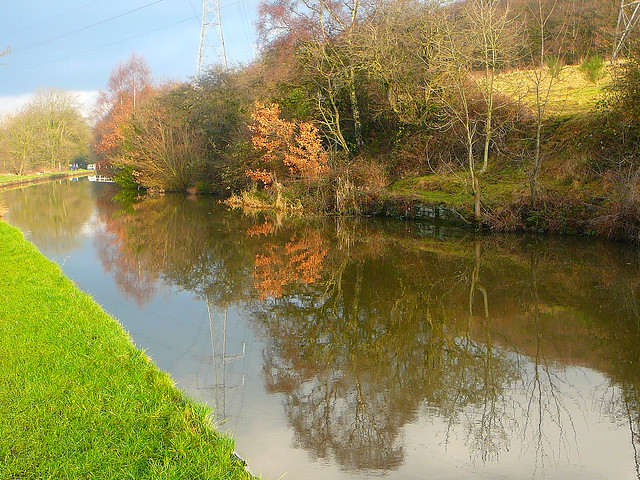 Reflections in the Leeds and Liverpool Canal, Shipley