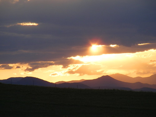sunset sky mountains landscape rockies colorado castlerock