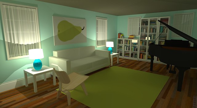 Google Sketchup - living room