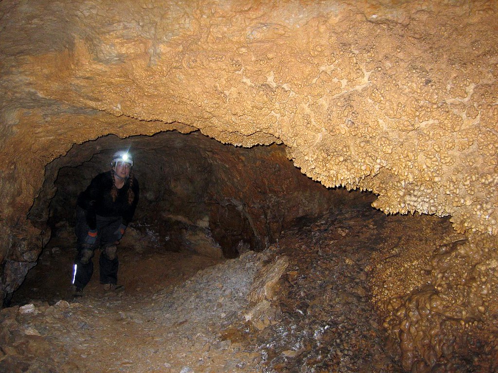 Alexis in Foxhole Cave, Van Buren Co, TN