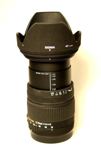 Sigma 17-70 fully extended with hood