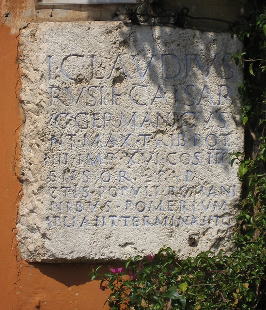 Pomerium of Claudius, off Via Giulia