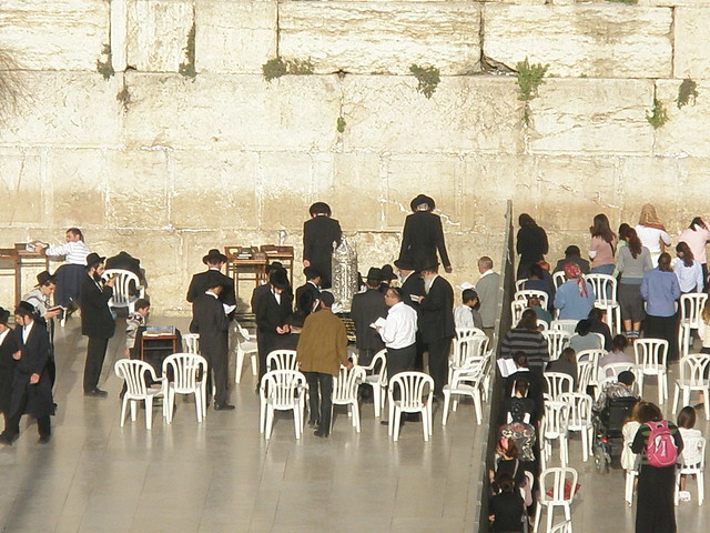 Wailing Wall Women's and Men's sections, Jerusalem, Israel