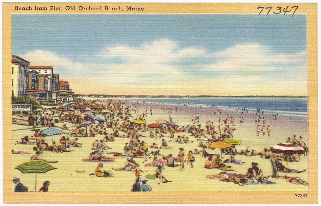 Beach from pier, Old Orchard Beach, Maine | File name: 06_10… | Flickr