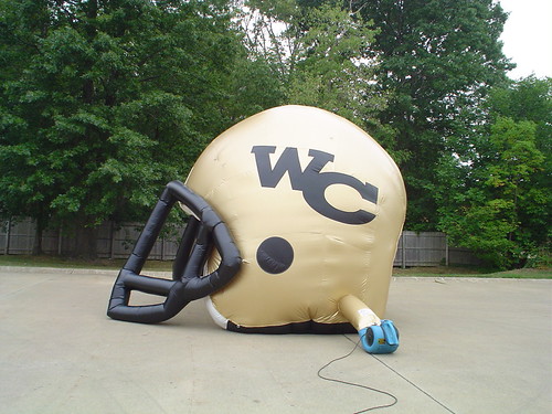 Inflatable football helmet tunnel | by bigproductions55