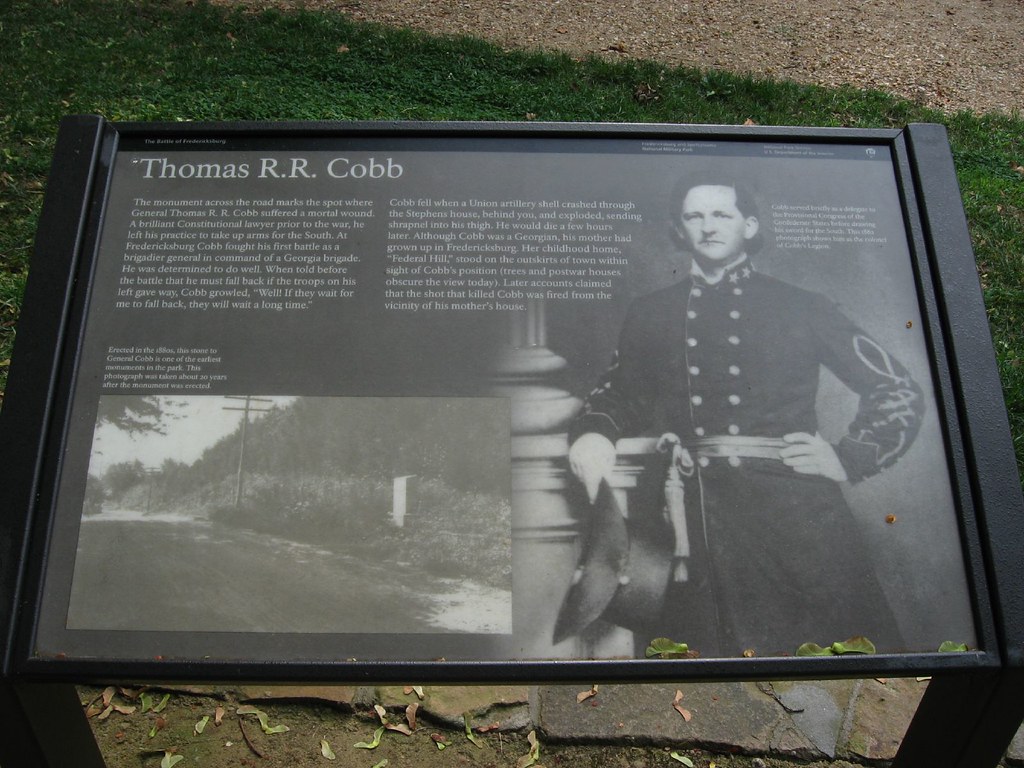 Thomas R R. Cobb Thomas T.R. Cobb, Battle of Fredericksburg, Fredericksburg… | Flickr