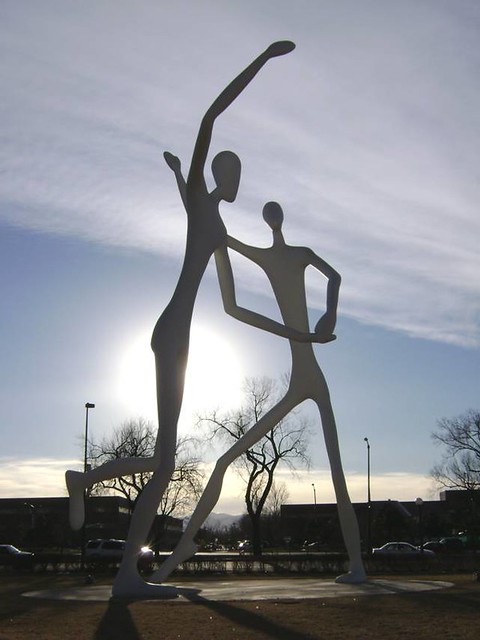 statues -- dancing couple