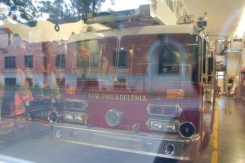 Through the glass at New Philadelphia FD | by markbajekphoto1