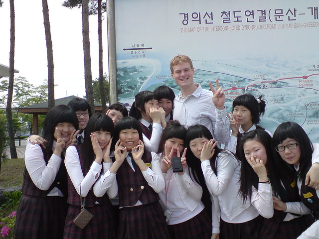 Me w/ korean schoolgirls