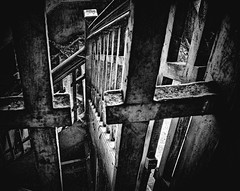 Darkness in the staircase
